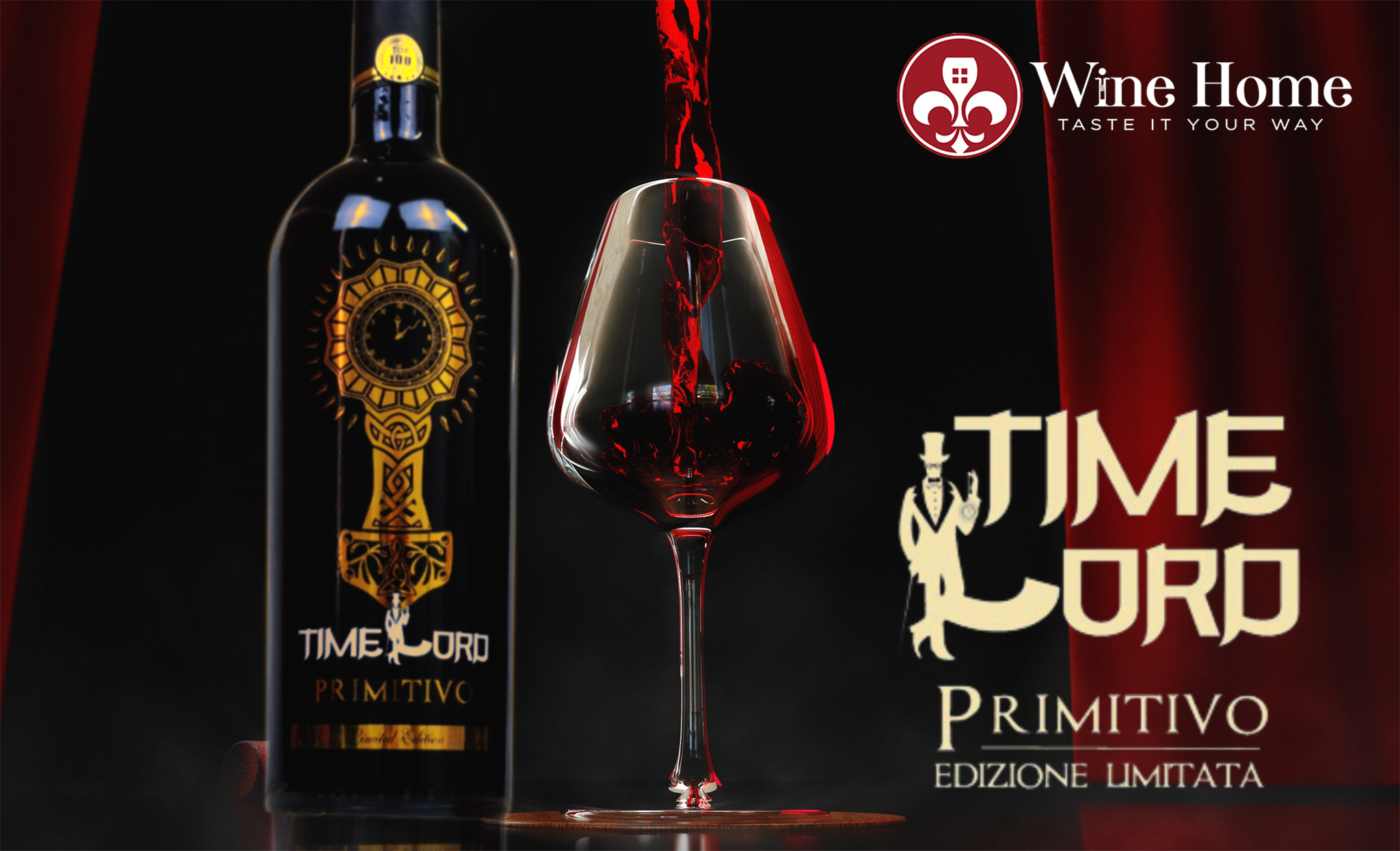 Thưởng thức rượu vang đỏ TIMELORD PRIMITIVO 15,5% giá tốt nhất
